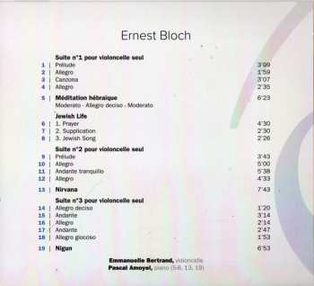 CD Ernest Bloch: Suites Pour Violoncelle 