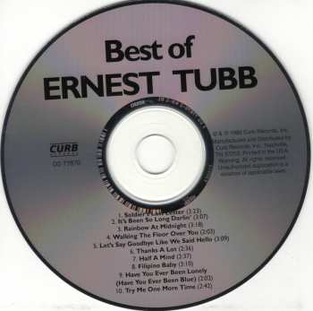 CD Ernest Tubb: Best Of Ernest Tubb