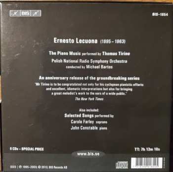 6CD/Set di cofanetti Ernesto Lecuona: Ernesto Lecuona-The Piano Music-Selected Songs