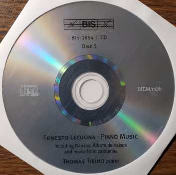 6CD/Set di cofanetti Ernesto Lecuona: Ernesto Lecuona-The Piano Music-Selected Songs