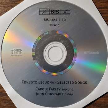6CD/Set di cofanetti Ernesto Lecuona: Ernesto Lecuona-The Piano Music-Selected Songs