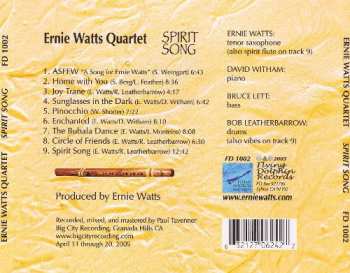 CD Ernie Watts Quartet: Spirit Song