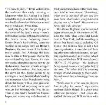 CD Ernie Wilkins Almost Big Band: Montreux