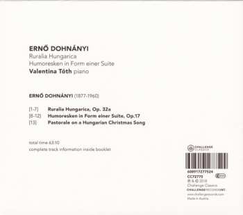 CD Ernst von Dohnányi: Ruralia Hungarica – Humoresken In Form Einer Suite