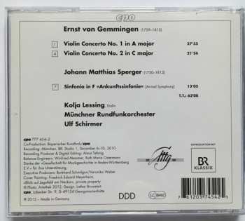 CD Münchner Rundfunkorchester: Violin Concertos 1 & 2 ∙ Sinfonia In F