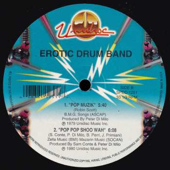 LP Erotic Drum Band: Plug Me To Death / Pop Muzik / Pop Pop Shoo Wah