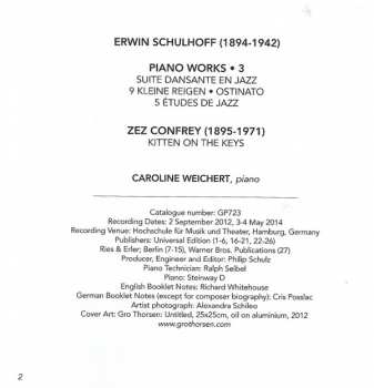 CD Erwin Schulhoff: Piano Works • 3