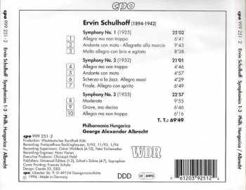 CD Erwin Schulhoff: Symphonies 1 - 3