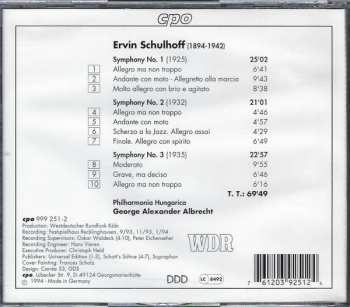 CD Erwin Schulhoff: Symphonies 1 - 3