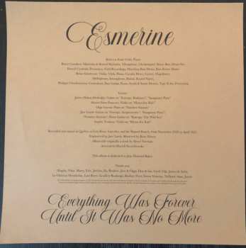 LP Esmerine: Everything Was Forever Until It Was No More LTD