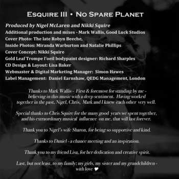 CD Esquire: III: No Spare Planet