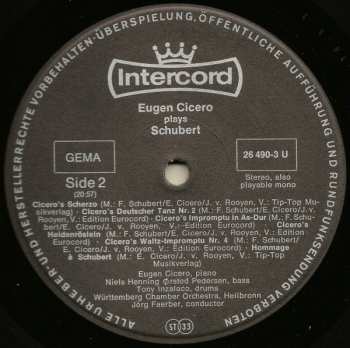 LP Eugen Cicero: Plays Schubert