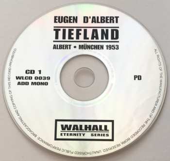 2CD Eugen D'Albert: Tiefland