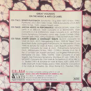 CD Eugene Ysaye: Sonatas For Solo Violin (Complete)