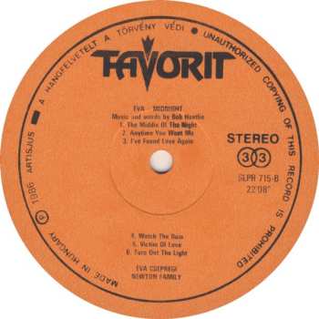 LP Csepregi Éva: Midnight