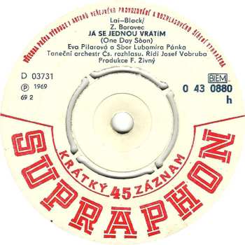 SP Eva Pilarová: Já Se Jednou Vrátím / Léto Dlažbu Žhaví