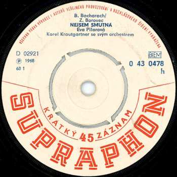 SP Eva Pilarová: Nejsem Smutná / Cesta Končí