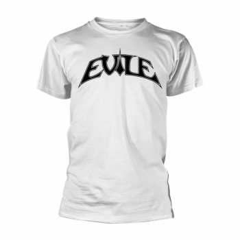 Merch Evile: Maglietta Logo Evile (white Ts/black Print)