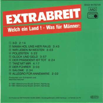 5CD/Set di cofanetti Extrabreit: 5 Original Albums