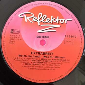 LP Extrabreit: Welch Ein Land ! – Was Für Männer: