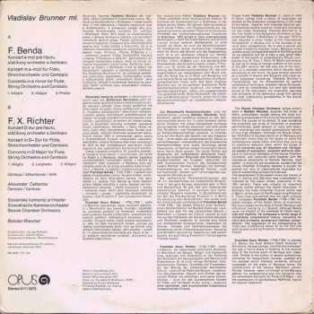 LP Slovak Chamber Orchestra: Vladislav Brunner / F. Benda / F. X. Richer