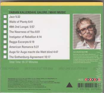 CD Fabian Kallerdahl Galore: Maxi Music