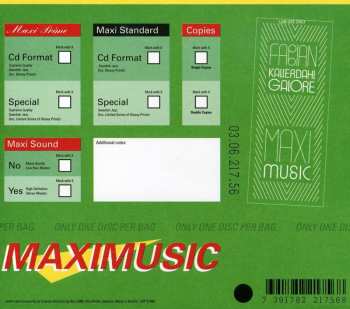 Album Fabian Kallerdahl Galore: Maxi Music