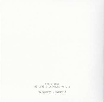 4CD/Set di cofanetti Fabio Orsi: Di Lumi E Chiarori LTD