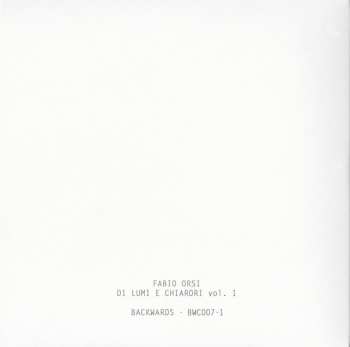 4CD/Set di cofanetti Fabio Orsi: Di Lumi E Chiarori LTD