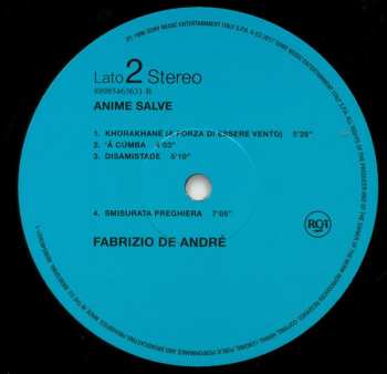 3LP/Set di cofanetti Fabrizio De André: Anime Salve Legacy Edition