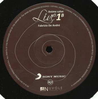 3LP/Set di cofanetti Fabrizio De André: Anime Salve Legacy Edition