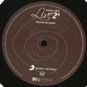 3LP/Set di cofanetti Fabrizio De André: Anime Salve Legacy Edition