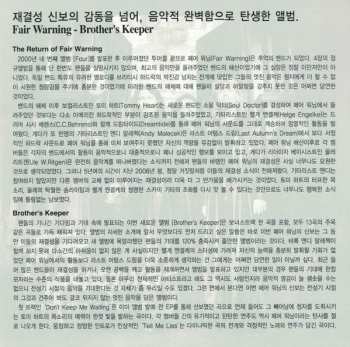 CD Fair Warning: Brother's Keeper