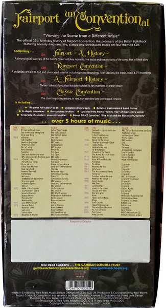 4CD/Set di cofanetti Fairport Convention: Fairport Unconventional