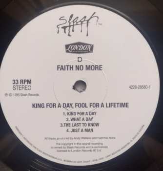 2LP Faith No More: King For A Day Fool For A Lifetime