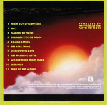 3CD/Set di cofanetti Faith No More: The Triple Album Collection