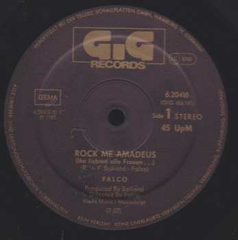 LP Falco: Rock Me Amadeus