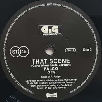 SP Falco: That Scene ("Ganz Wien") LTD | CLR