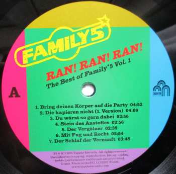 LP Family 5: Ran! Ran! Ran! The Best Of Family*5 Vol. 1
