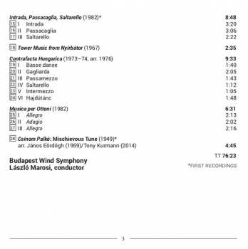 CD Farkas Ferenc: Music For Wind Ensemble