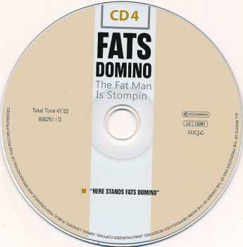 10CD/Set di cofanetti Fats Domino: The Fat Man Is Stompin'