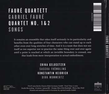 CD Fauré Quartett: Fauré Quartett