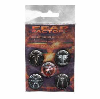 Merch Fear Factory: Set Spillette Albums 2010-2021 Button Badge Set