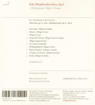 CD Felix Mendelssohn-Bartholdy: A Midsummer Night's Dream