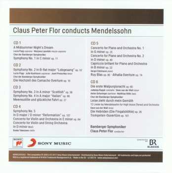 6CD/Set di cofanetti Felix Mendelssohn-Bartholdy: Claus-Peter Flor Conducts Mendelssohn