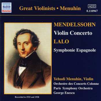 CD Felix Mendelssohn-Bartholdy: Violin Concerto • Symphonie Espagnole
