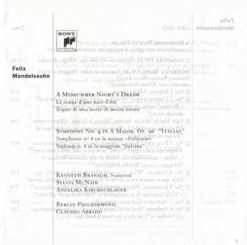 CD Berliner Philharmoniker: A Midsummer Night's Dream / Symphony No. 4 In A Major "Italian"