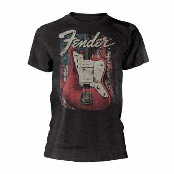 Merce Fender: Tričko Distressed Guitar (jazzmaster) S