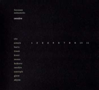CD Fennesz + Sakamoto: Cendre