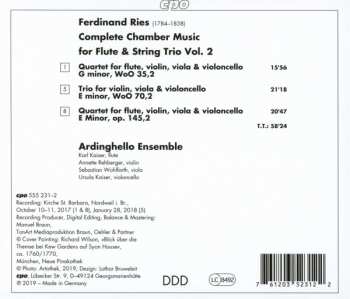CD Ferdinand Ries: Flute Quartets Vol. 2